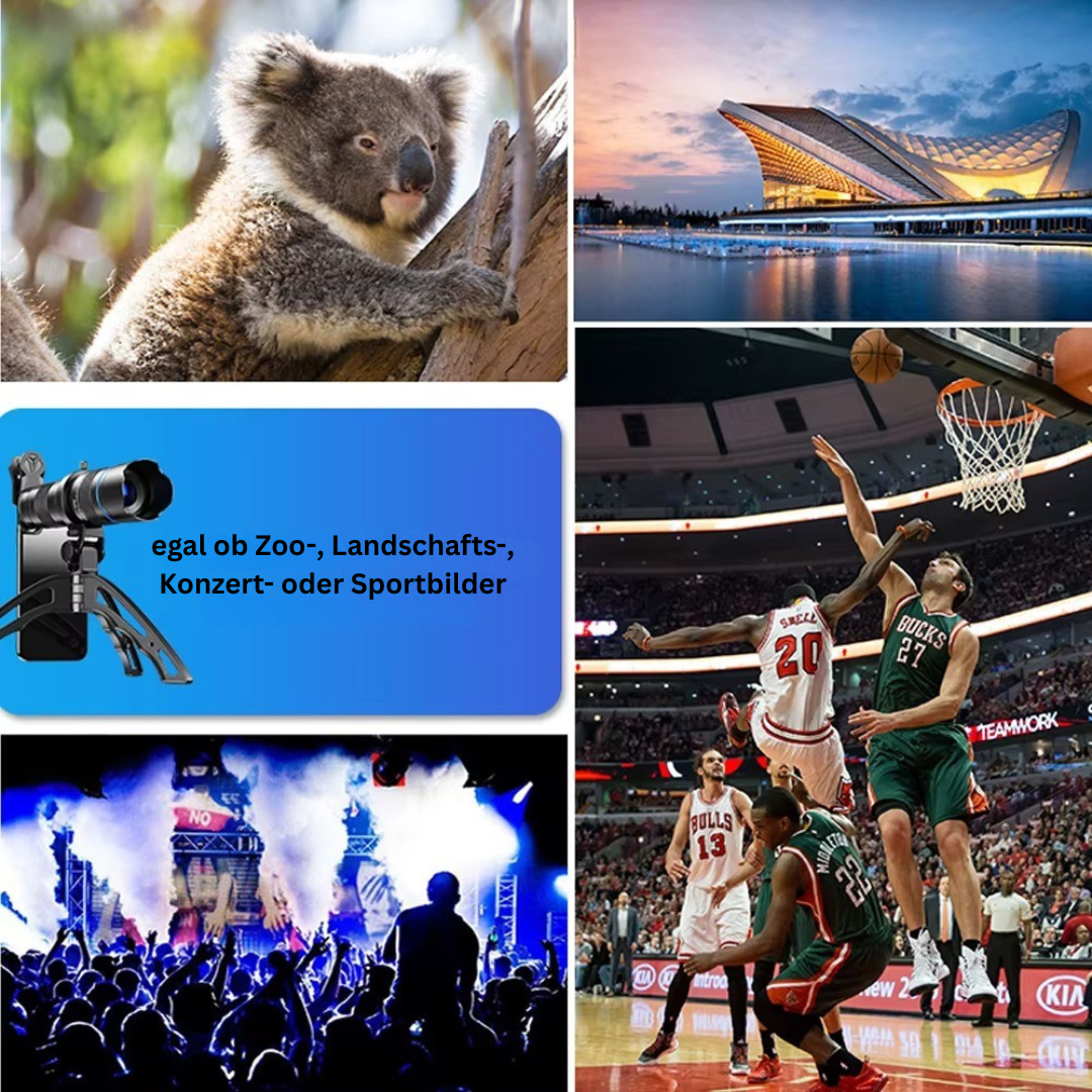 FocusPro Zoom-Linse | 20–40x Vergrößerung für Smartphone-Fotografie