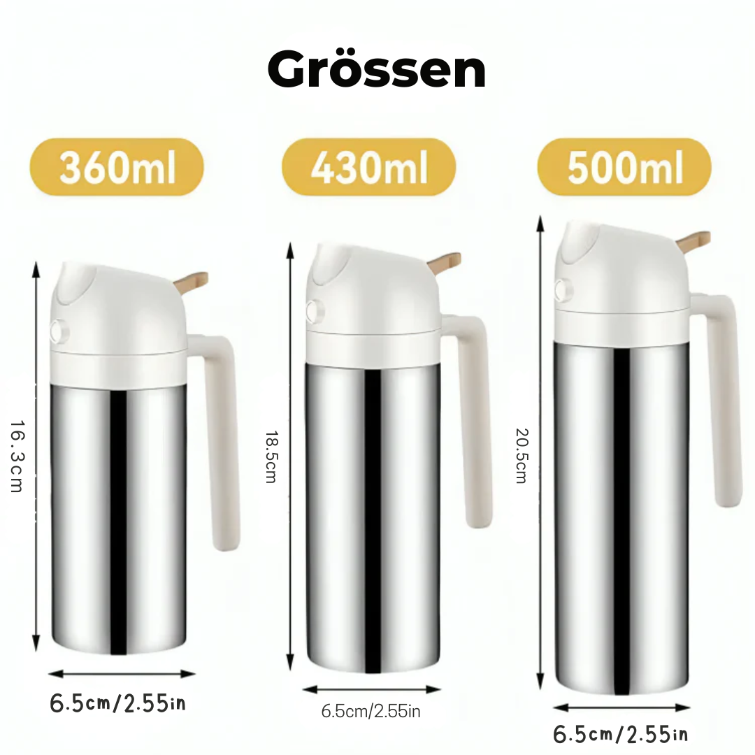 PureSpray™ | Nachfüllbarer Ölsprüher für Küche, Grill & Backofen