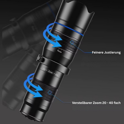 FocusPro Zoom-Linse | 20–40x Vergrößerung für Smartphone-Fotografie